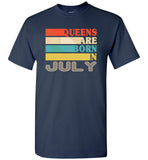 Queens are born in July vintage T shirt, birthday's gift tee for women