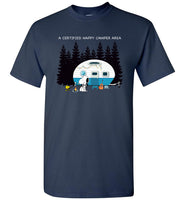 A certified happy camper tee shirt