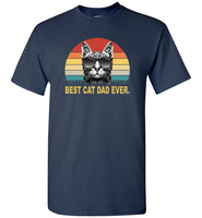 Best cat dad ever vintage father's gift Tee shirt