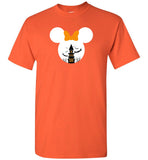 Mickey mouse halloween castle bat t shirt