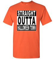 Straight outta halloween town t shirt gift