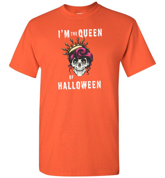 I'm the Queen of Halloween skull t shirt gift