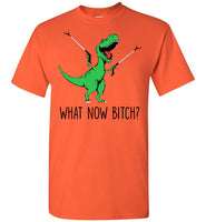 What Now Bitch Dinosaur T Rex Funny Gift T Shirt