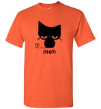 Meh Black Cat Funny Halloween Gift Tee Shirt Hoodie