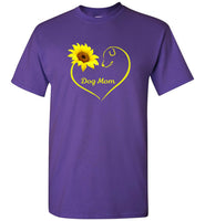 Dog mom sunflower mother's day gift tee shirt hoodie