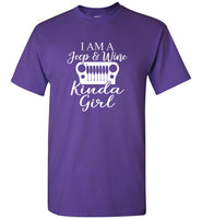 I am a jeep and wine kinda girl tee shirt hoodie