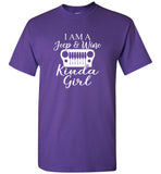 I am a jeep and wine kinda girl tee shirt hoodie