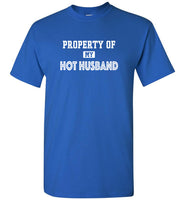 Property of my hot husband tee shirt hoodie