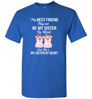 My best friend may not be my sister by blood but she's by heart cute pig tee shirt hoodie