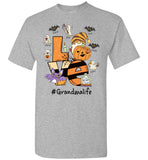 Personalized Halloween Gift Idea For Grandma Grandmalife, Mom Nana Mimi Halloween Gift From Grandkids Kids Name Love T Shirt