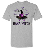 Personalized Nana Witch Halloween Gift Idea For Grandma From Grandkids, Halloween Grandma Gift T Shirt