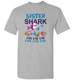 Sister shark doo doo doo gift Tee shirt