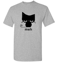 Meh Black Cat Funny Halloween Gift Tee Shirt Hoodie