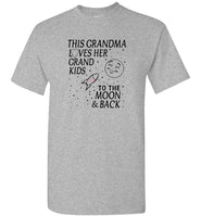 This grandma loves her grandkids to the moon and back tee shirt