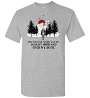 And into the forest I go to lose my mind and find my soul hiking camping t shirt