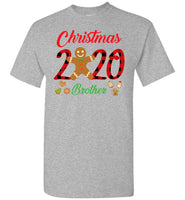 Christmas 2020 Cookie Gingerbread Xmas Plaid Gift For Brother Family T Shirt