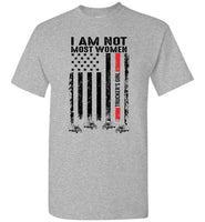 I Am Not Most Women Trucker's Girl American Flag Tee Shirt Hoodie