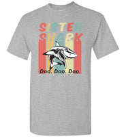 Retro Vintage sister shark doo doo doo T-shirt, gift tee for sister