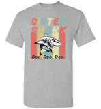 Retro Vintage sister shark doo doo doo T-shirt, gift tee for sister