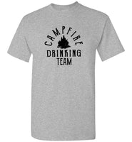 Campfire drinking team love camping tee shirt