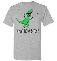 What Now Bitch Dinosaur T Rex Funny Gift T Shirt