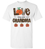 Personalized Love Being Called Mom Grandma Halloween Gift Ideas From Grandkids Kids T Shirt