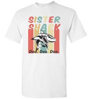 Retro Vintage sister shark doo doo doo T-shirt, gift tee for sister