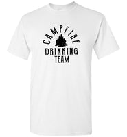 Campfire drinking team love camping tee shirt