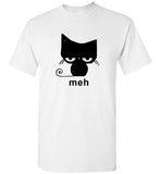 Meh Black Cat Funny Halloween Gift Tee Shirt Hoodie