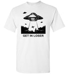 Get In Loser Vintage T-Shirt, Alien's Exist Vintage UFO Abduction Shirt