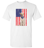 Dog pitbull american flag independence day tee shirt