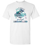 Don't mess with mamasaurus you'll get jurasskicked floral T shirt