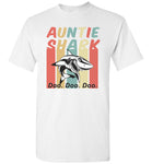 Retro Vintage auntie shark doo doo doo T-shirt, gift tee for aunt