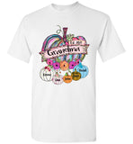 Personalized Est Grandma Halloween GIft Ideas, Gift For Mom Nana Mimi From Grandkids Name T Shirt