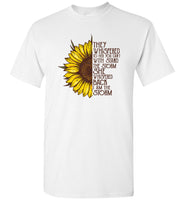 They Whispered To Her You Can't With Stand The Storm She Back I am Storm Sunflower T Shirt