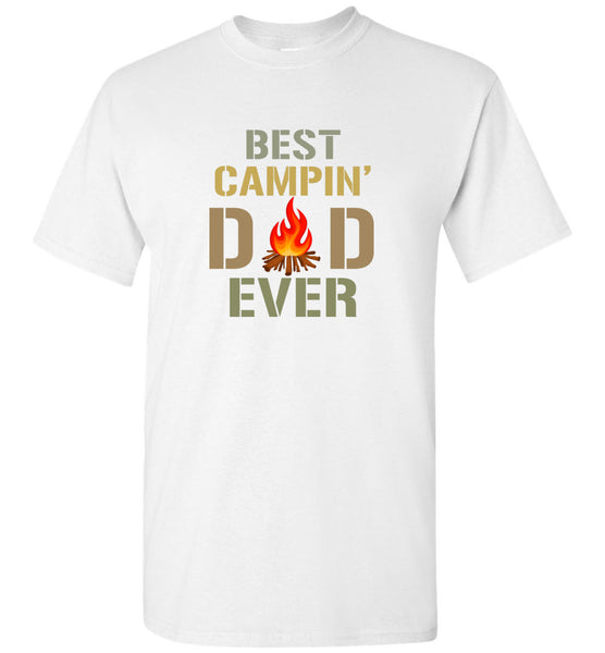 Best camping dad ever father's day gift tee shirt