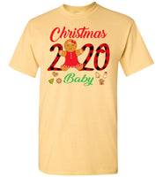 Christmas 2020 Cookie Gingerbread Xmas Plaid Gift For Baby Family T Shirt