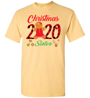 Christmas 2020 Cookie Gingerbread Xmas Plaid Gift For Sister Family T Shirt