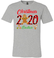 Christmas 2020 Cookie Gingerbread Xmas Plaid Gift For Brother Family T Shirt