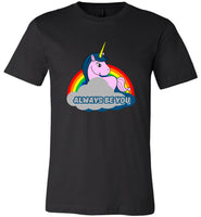 Unicorn always be you yourself rainbow tee shirt hoodie