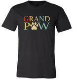 Grand paw dog vintage retro love grandpaw grandpa father's day gift tee shirt hoodie