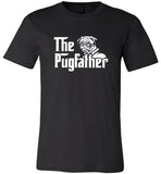 The pugfather pug dog father's day gift tee shirt