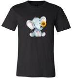 Baby elephant sunflower tee shirt hoodie