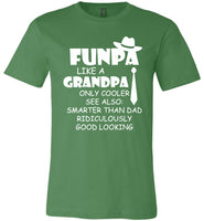 Funpa Like A Grandpa Only Cooler Smarter Than Dad Ridiculously Good Looking Fathers Day Gift T Shirt
