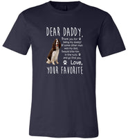 The English Spinger Spaniel Dog Daddy Father's Day Gift Tee Shirt