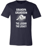 Grandpa And Grandson The Legend And The Legacy, Father's Day Gift Tee Shirt