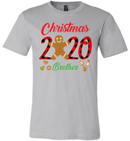 Christmas 2020 Cookie Gingerbread Xmas Plaid Gift For Brother Family T Shirt