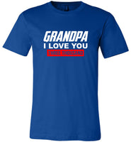 Grandpa I love you three thousand 3000 father's day gift tee shirt