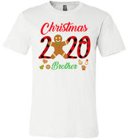 Christmas 2020 Cookie Gingerbread Xmas Plaid Gift For Brother Family T Shirt