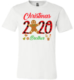 Christmas 2020 Cookie Gingerbread Xmas Plaid Gift For Brother Family T Shirt